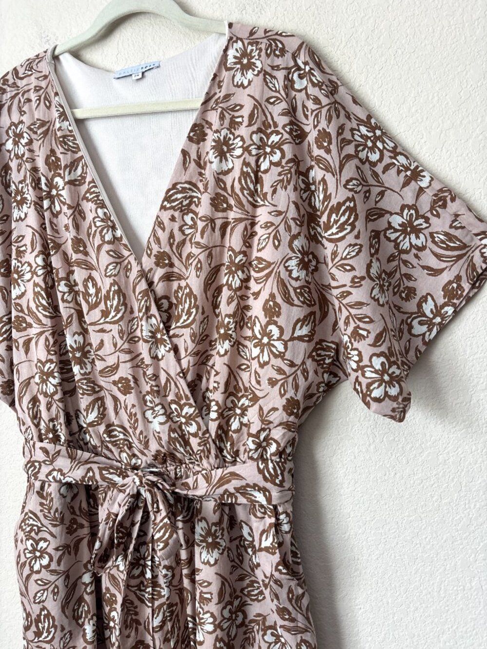 Baltic Born 2X Boho Floral Connor Flattering Tie Waist Romper - Picture 4 of 14